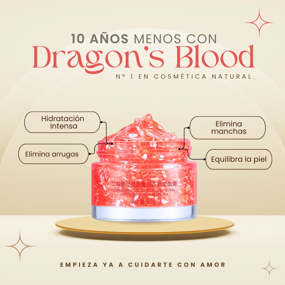 ¡10 Años Menos! Dragon's Blood - Crema Facial Rejuvenecedora